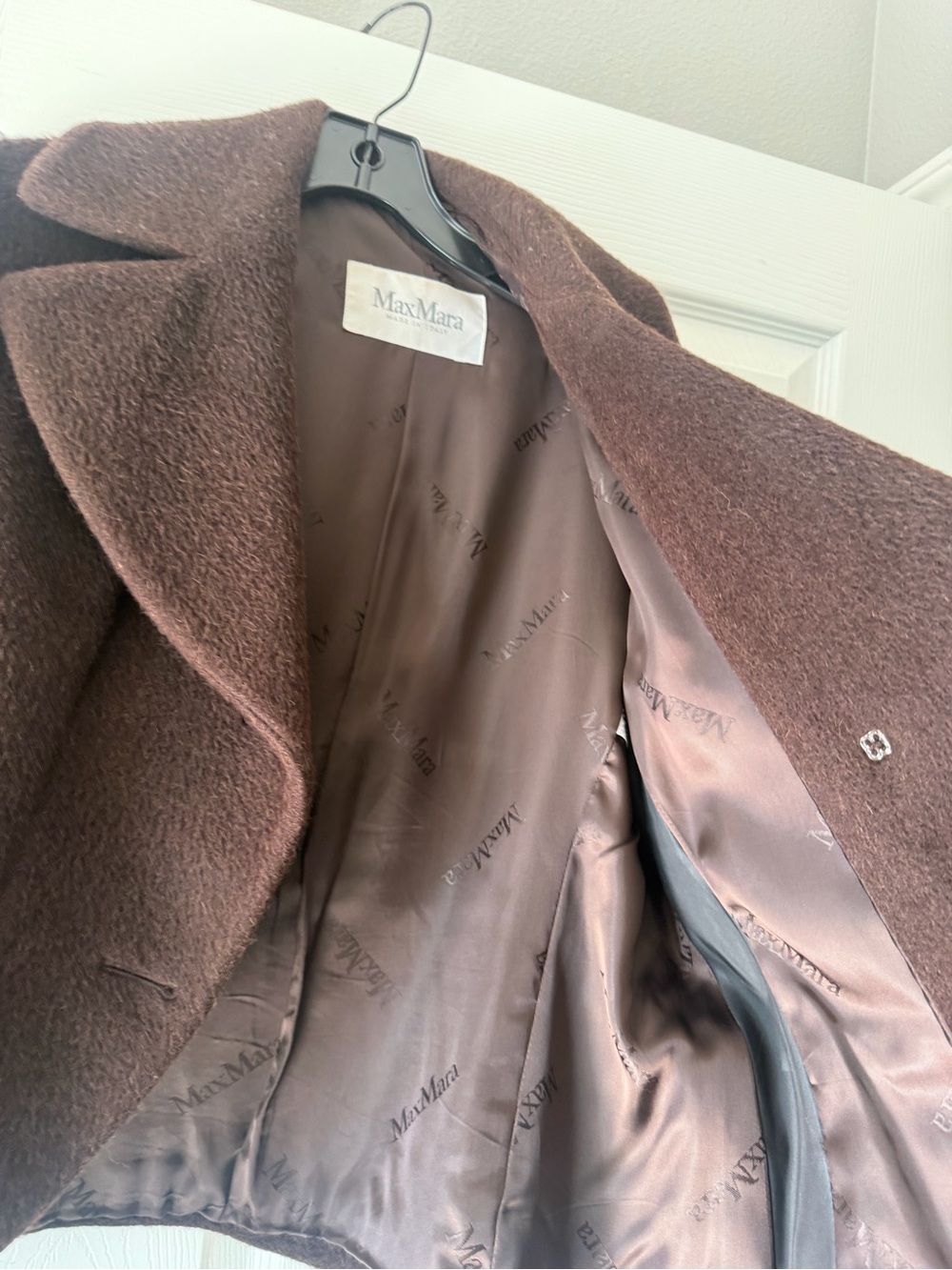 MaxMara Chocolate Brown Short Peacoat - Picture 4 of 8